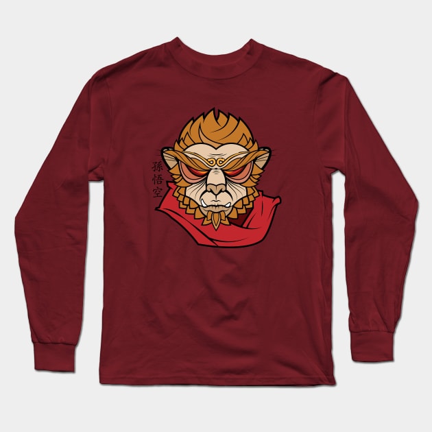 The Handsome Monkey King Long Sleeve T-Shirt by jacisjake